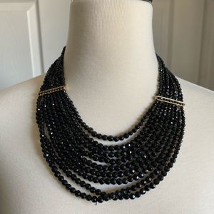Black beaded necklace